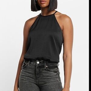 Black Satin Halter Neck Cami body suit (tags on)